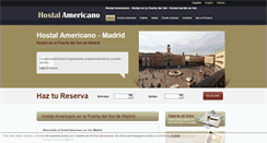 Desktop Screenshot of hostalamericano.es