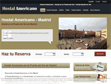 Tablet Screenshot of hostalamericano.es